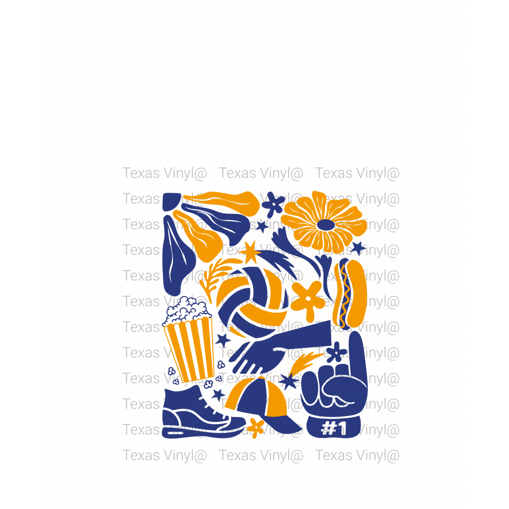 Boho Volleyball Transfer