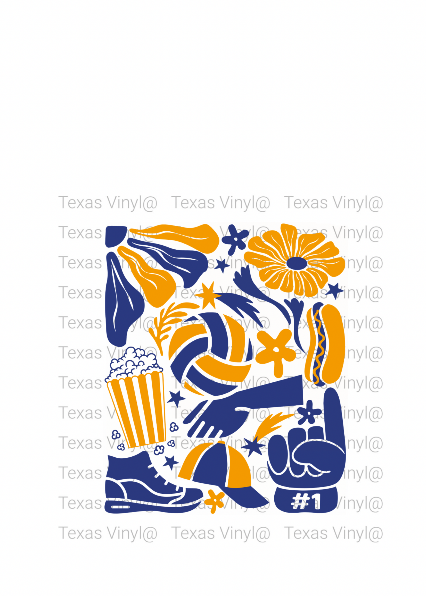 Boho Volleyball Transfer