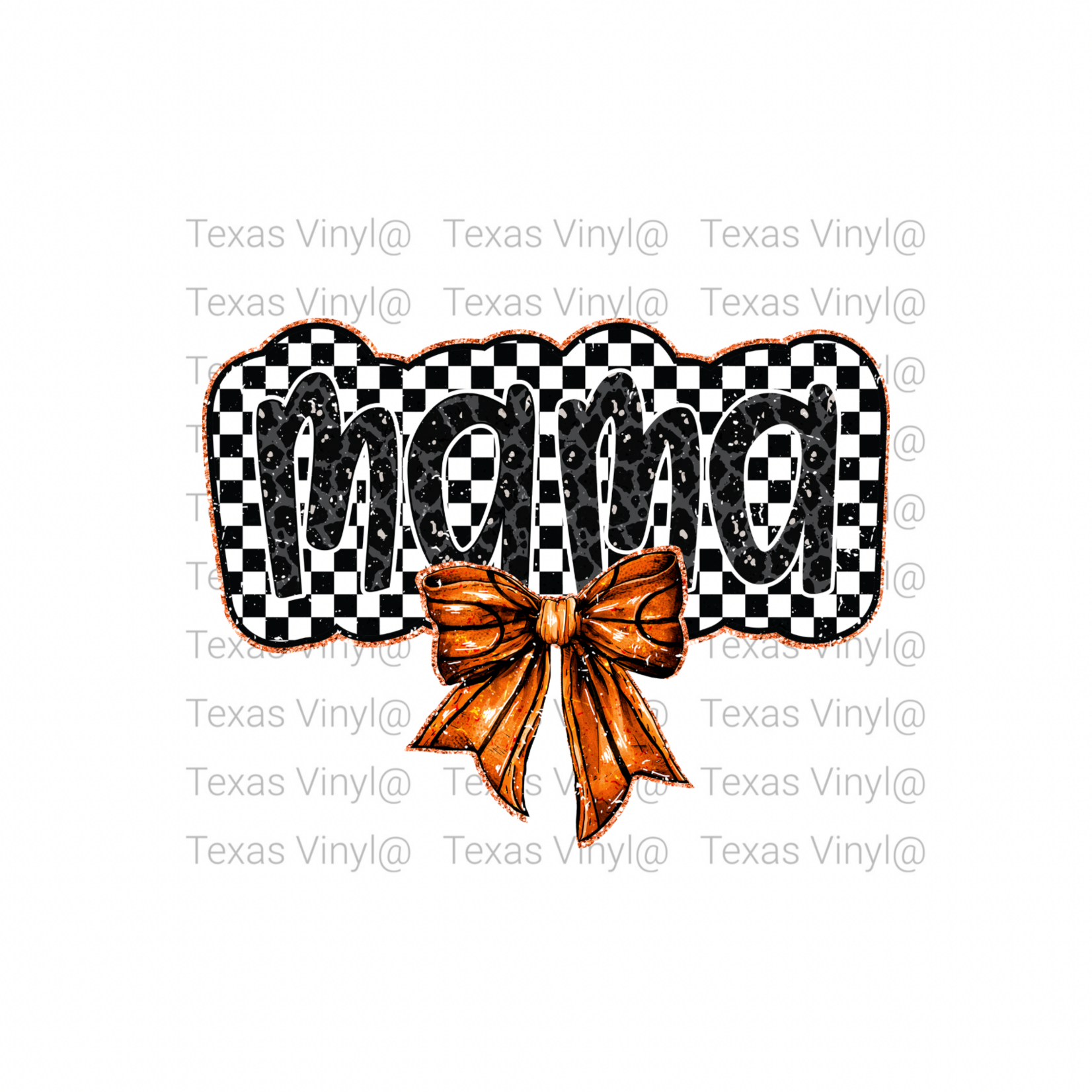 Mama with BasketBall Bow Transfer