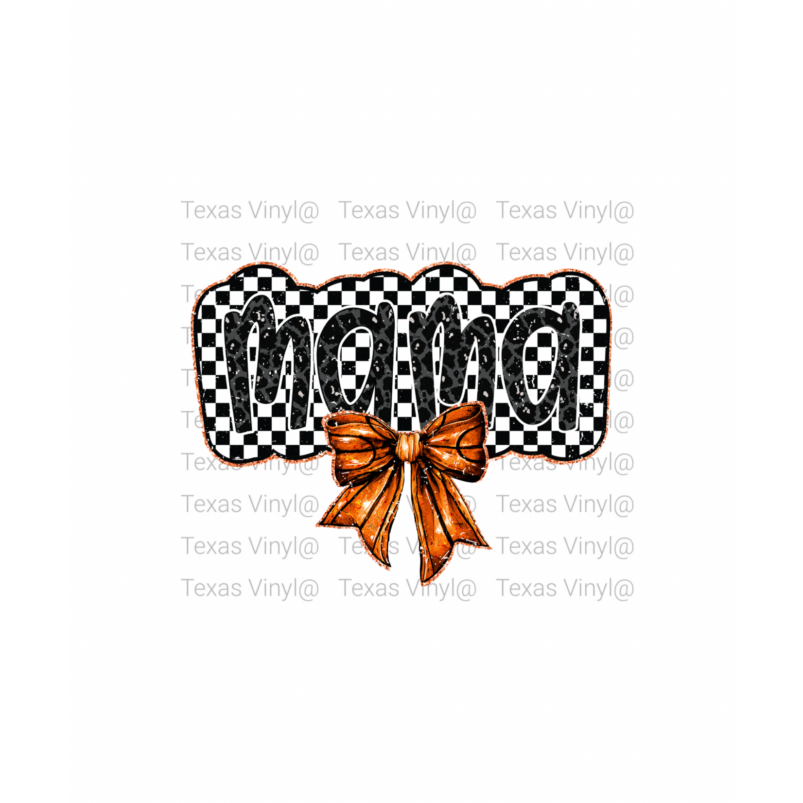 Mama with BasketBall Bow Transfer