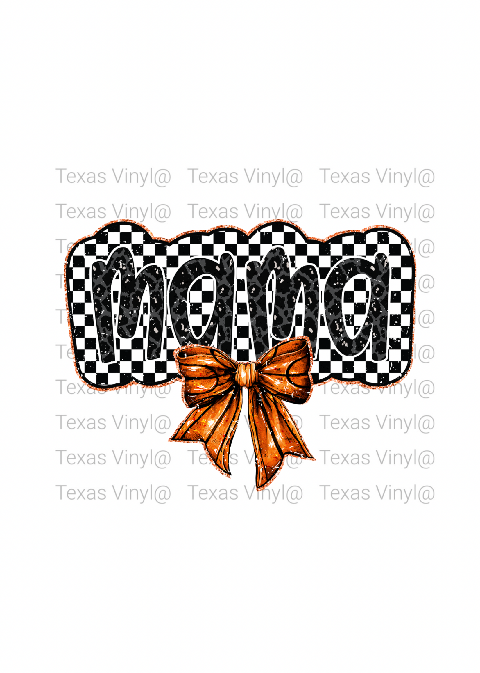 Mama with BasketBall Bow Transfer