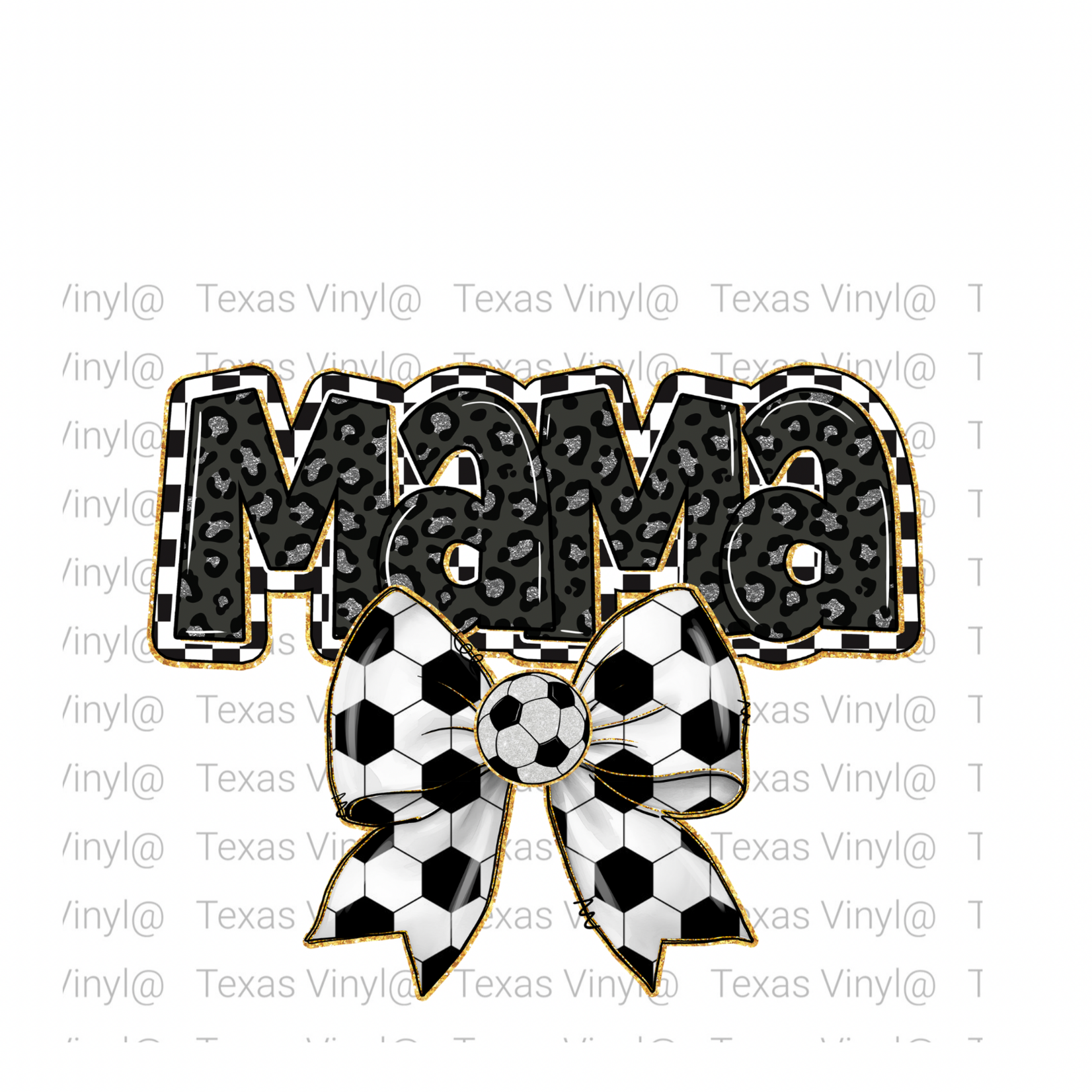 Mama Soccer Bow Transfer