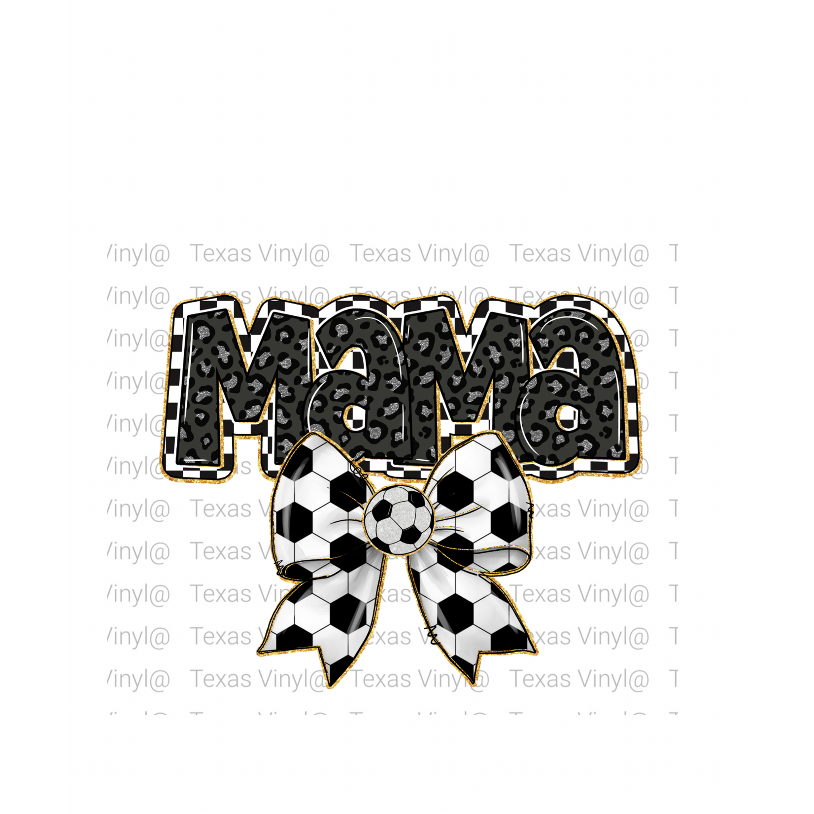 Mama Soccer Bow Transfer