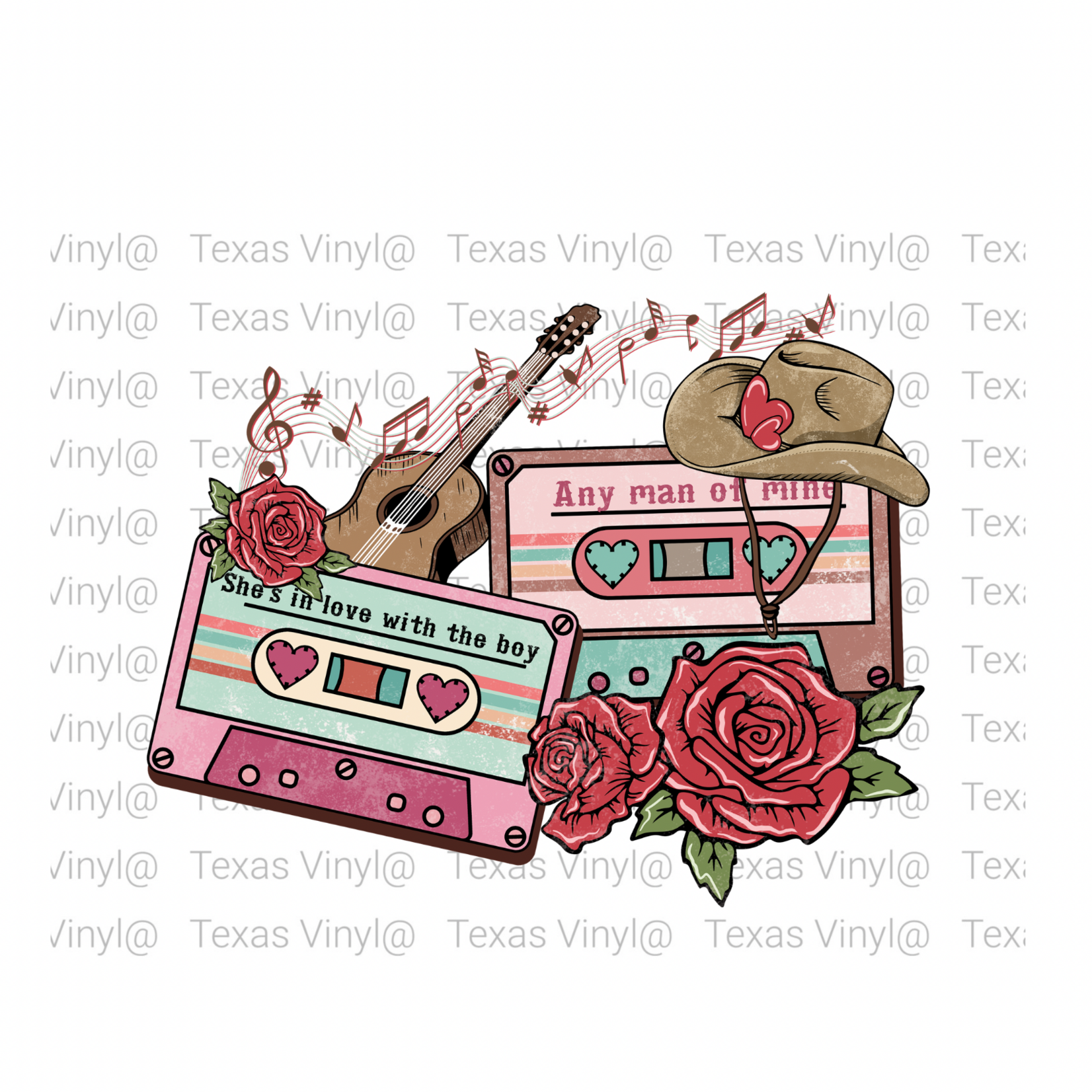 Western Valentines Cassette Tapes Transfer