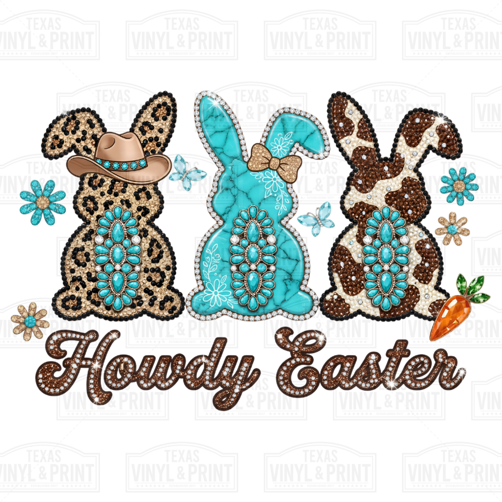 Western Easter Bunny Trio