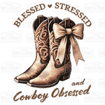 Blessed Stressed and Cowboy Obsessed Transfer