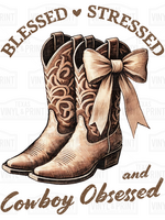 Blessed Stressed and Cowboy Obsessed Transfer