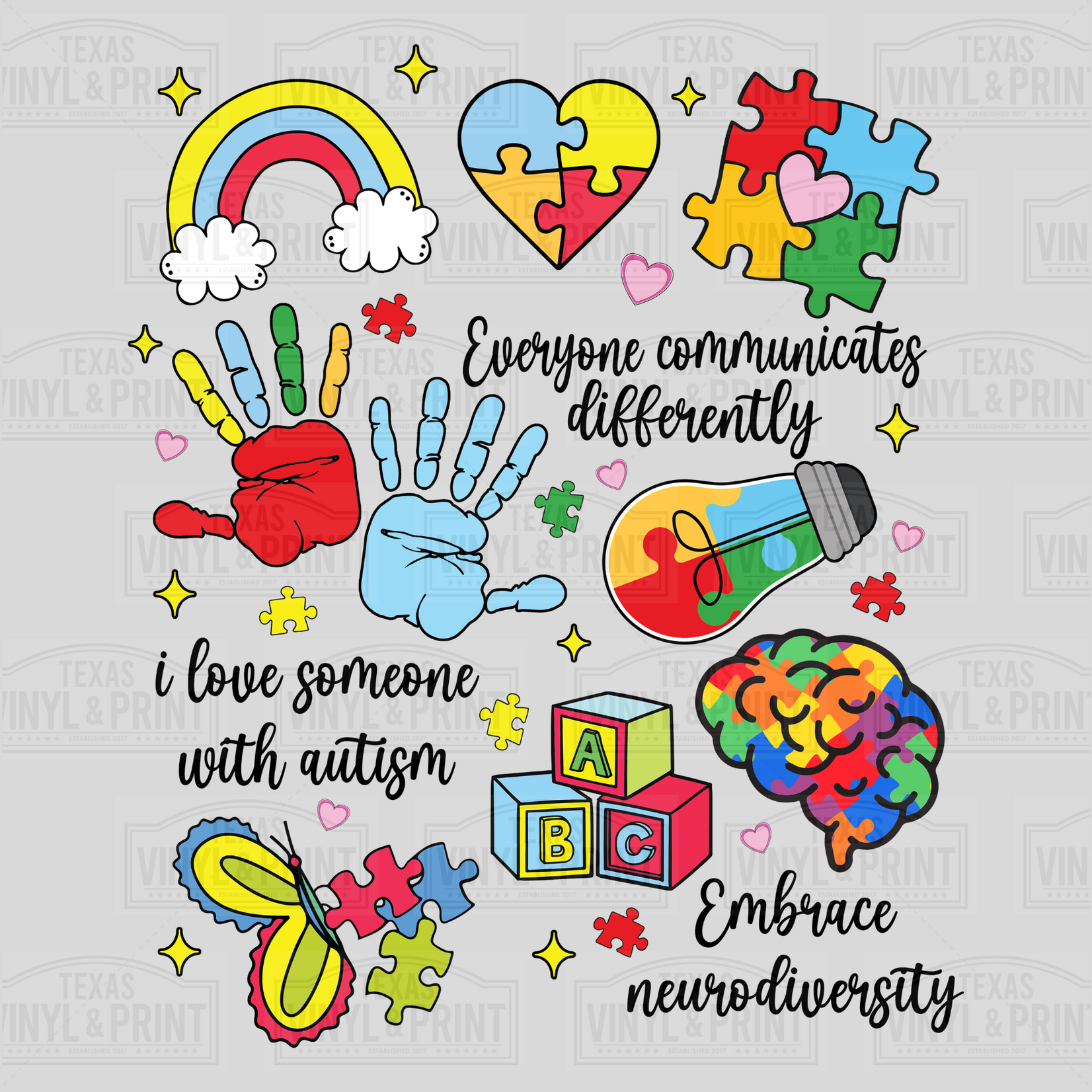 I Love Someone with Autism Transfer