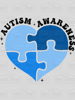 Autism Awareness Heart Transfer