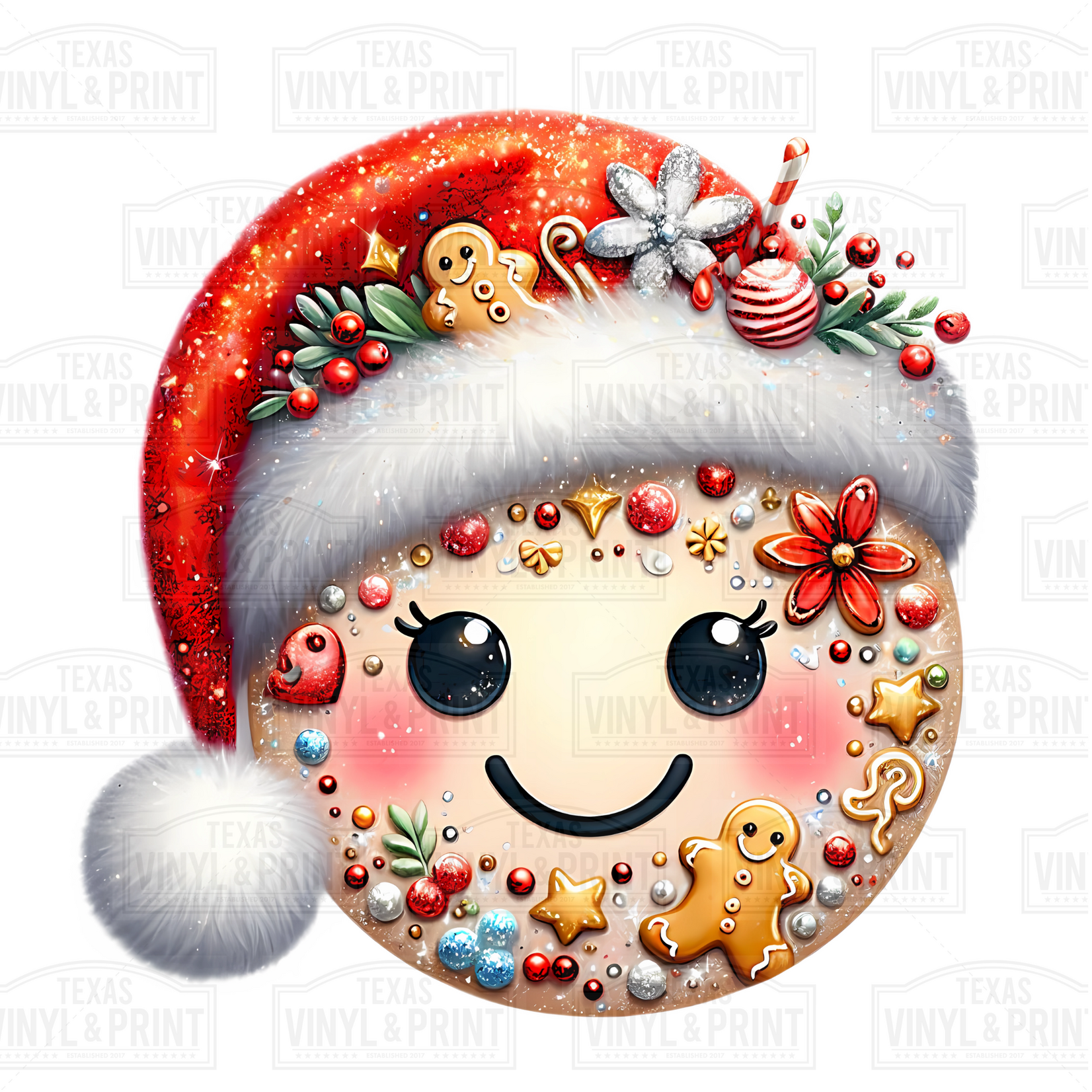 Bedazzled Gingerbread Man Transfer