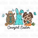 Cowgirl Easter Transfer