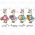 Just A Happy Easter Goose Transfer