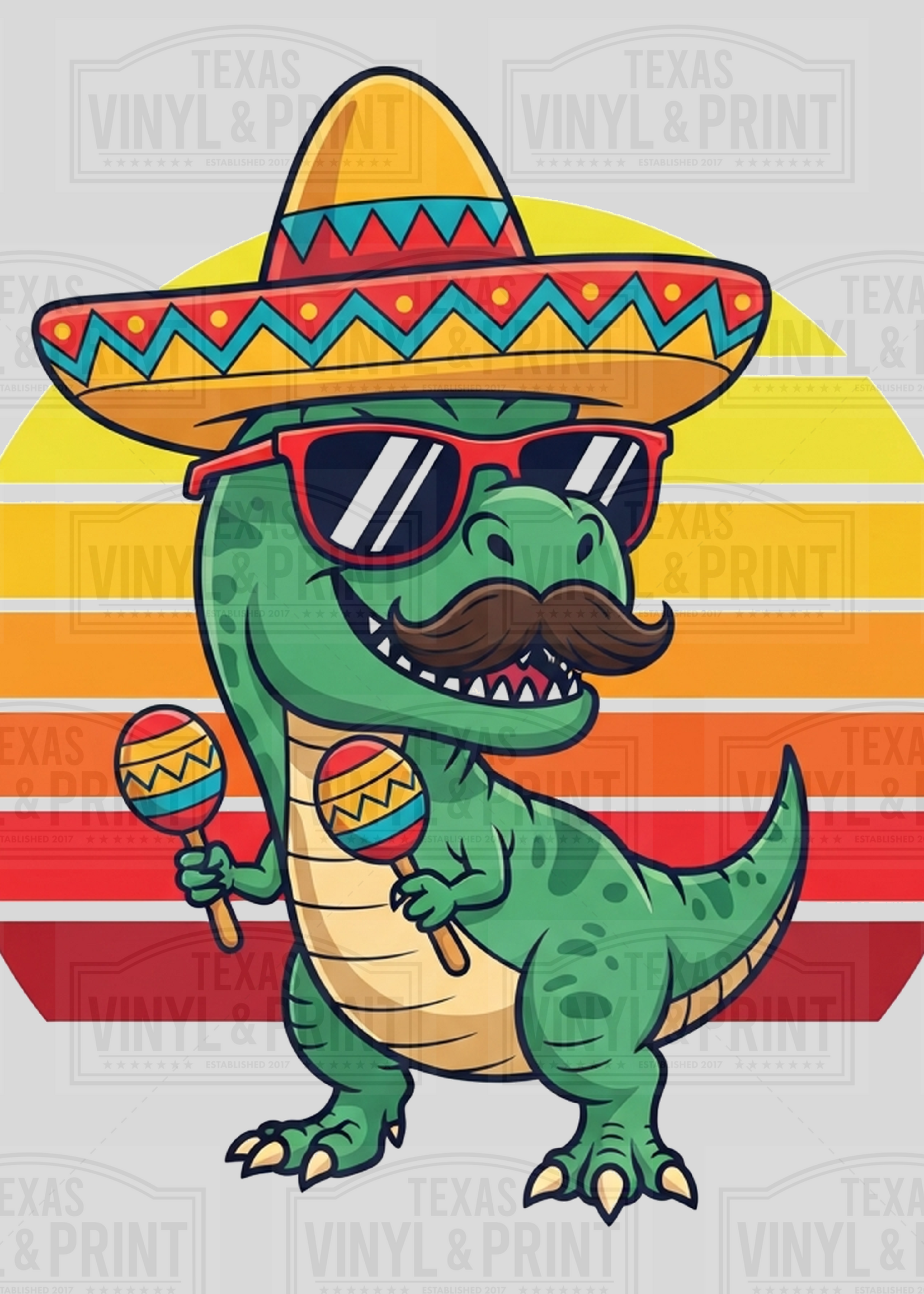 Cinco De Mayo Dinosaur Transfer