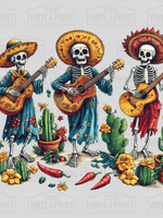 Cinco De Mayo Skeleton Trio Transfer