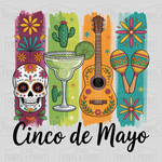 4 Panel Cinco De Mayo Transfer