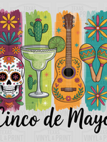 4 Panel Cinco De Mayo Transfer