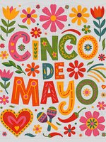 Floral Cinco De Mayo Transfer