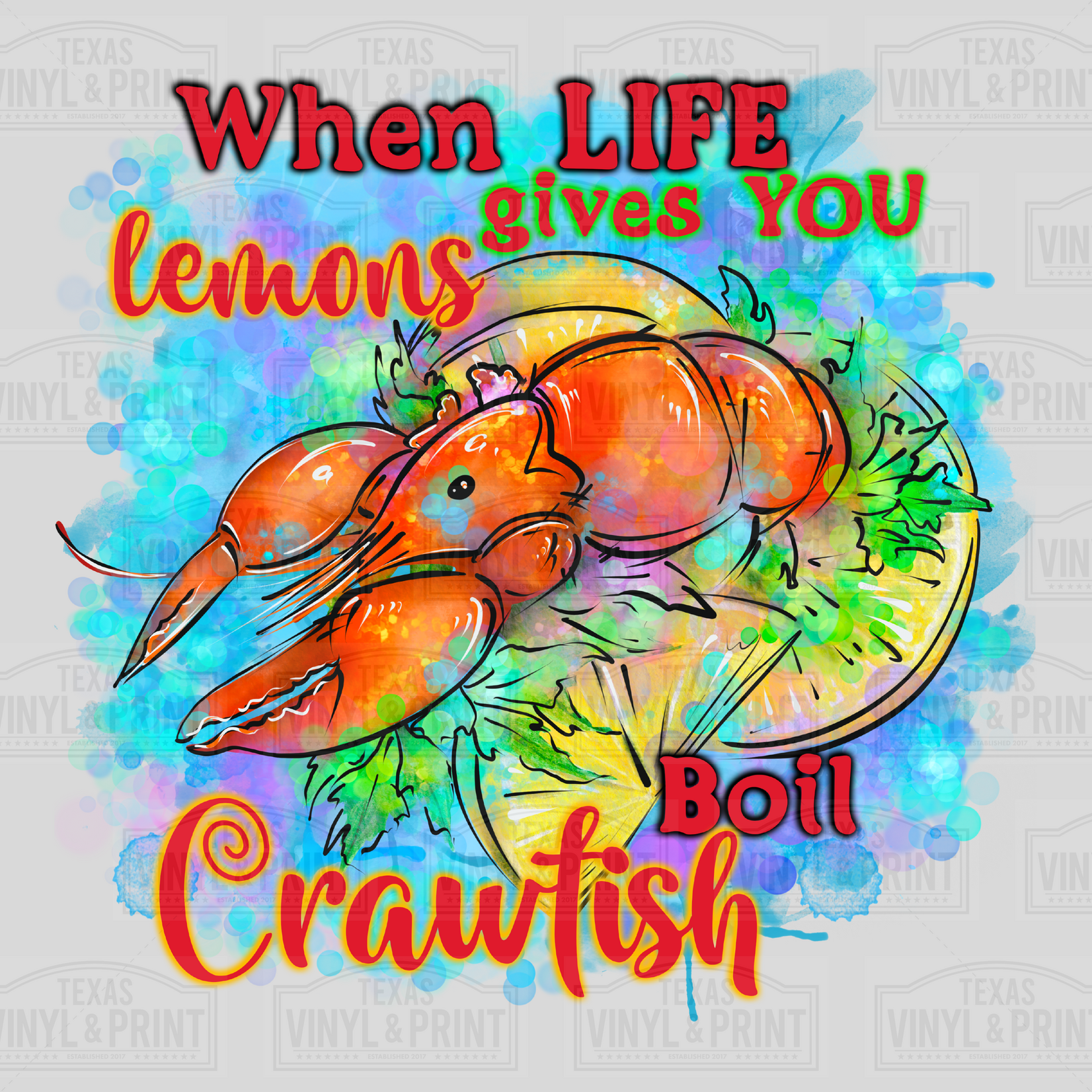 When Life Gives You Lemons, Crawfish Boil Transfer