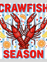 Crawfish Season Stripes Transfer