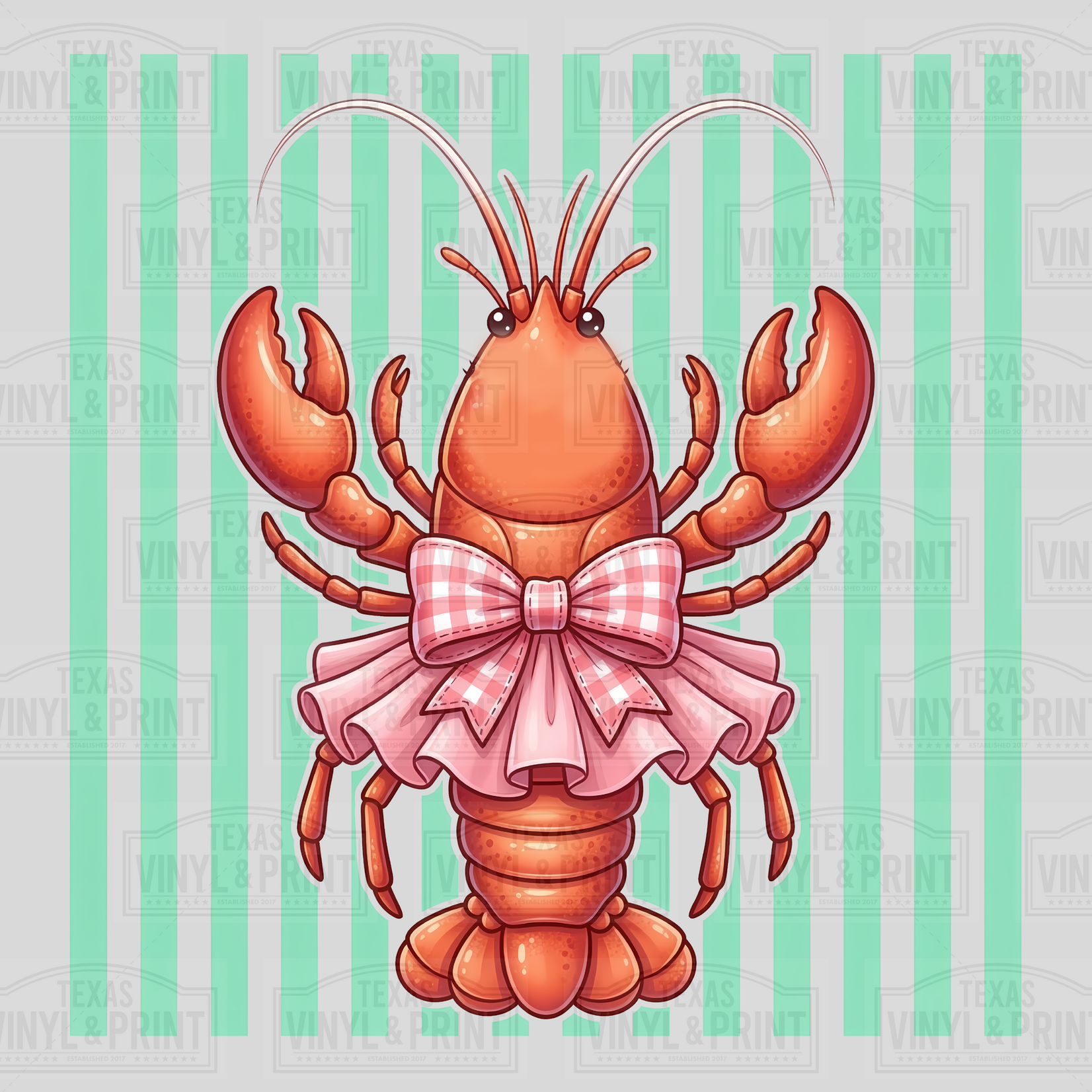 Crawfish in a Tutu Transfer