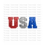 TVD USA Glitter Faux Embroidery Transfer