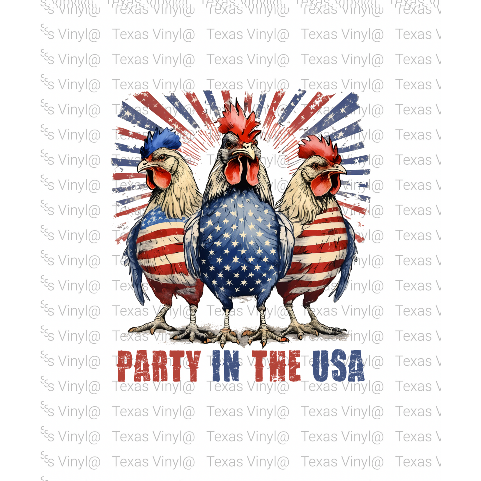 Party in the USA Chickens Transfer