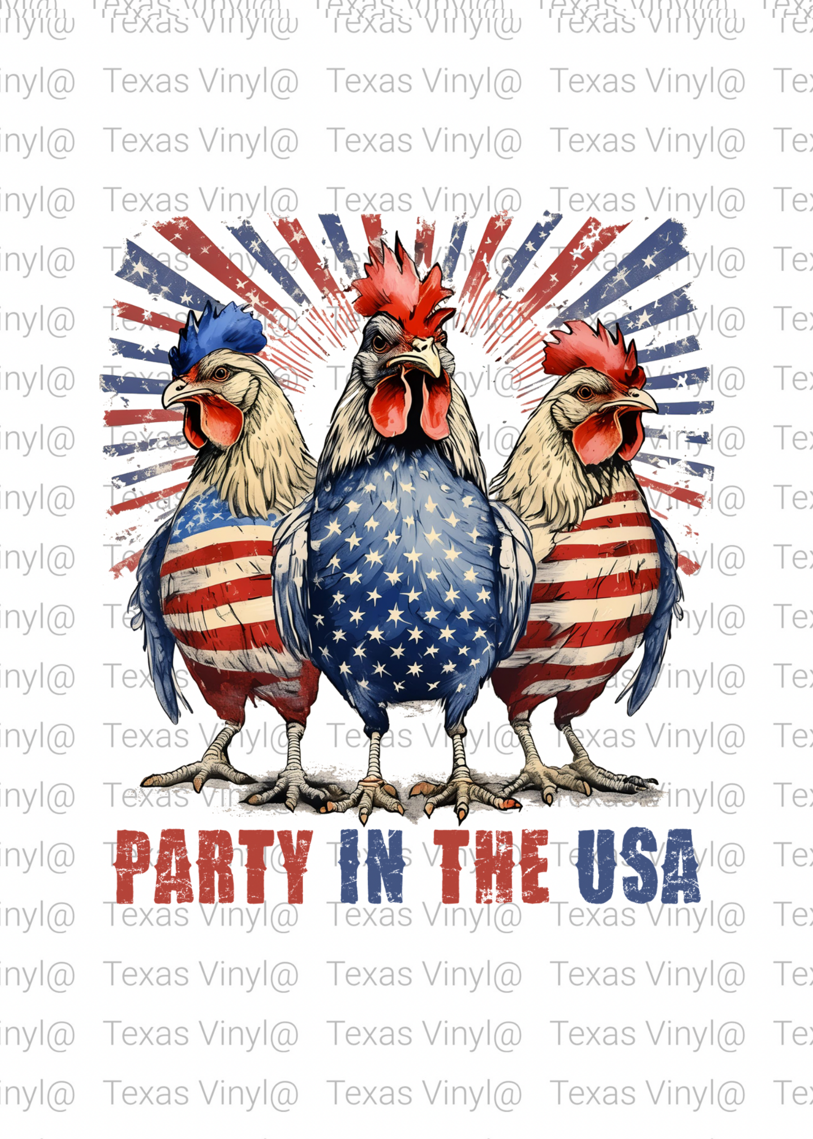 Party in the USA Chickens Transfer