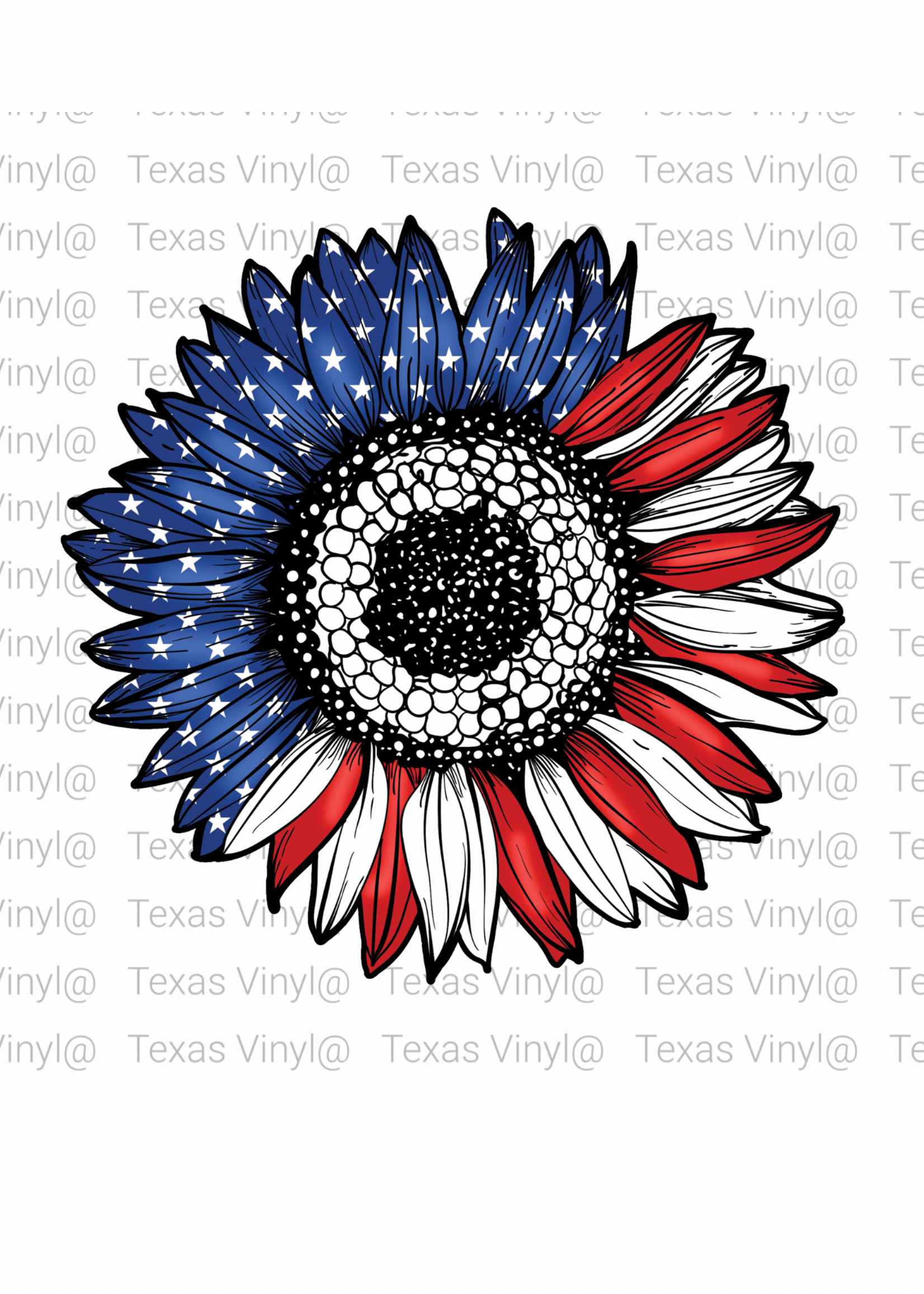 American Sunflower Transfer