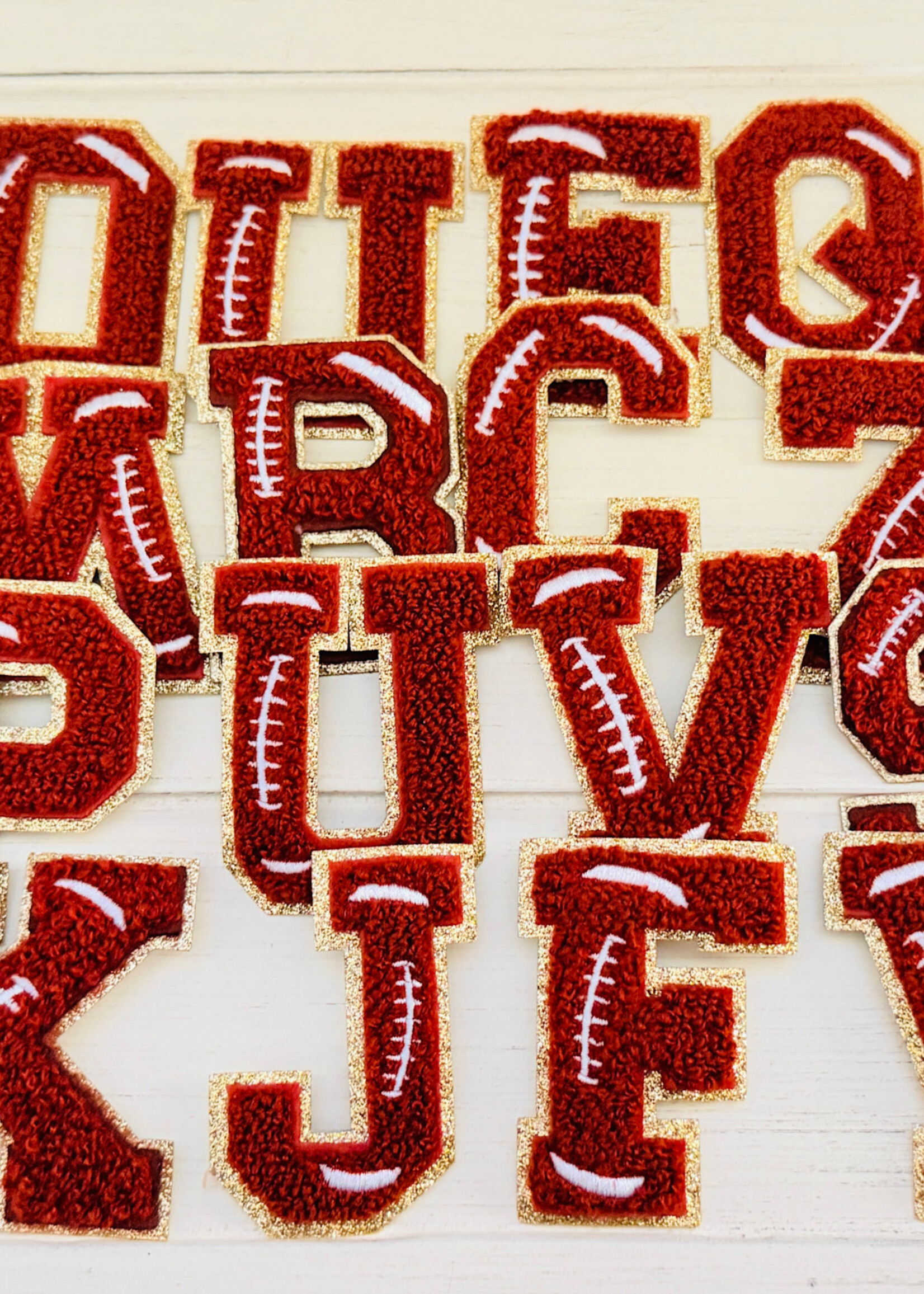 Chenille Varsity Football Letter Patches