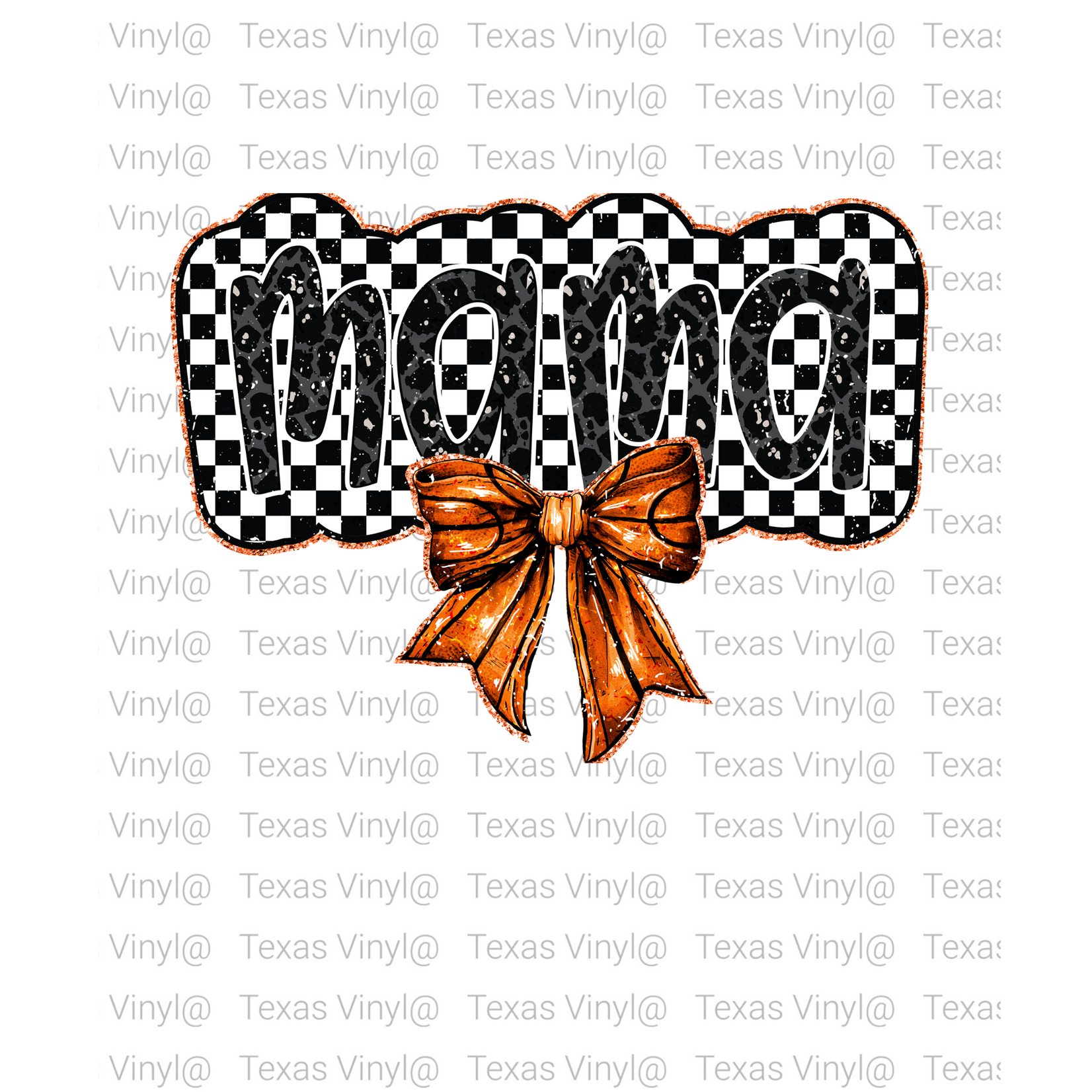 Mama with BasketBall Bow Transfer