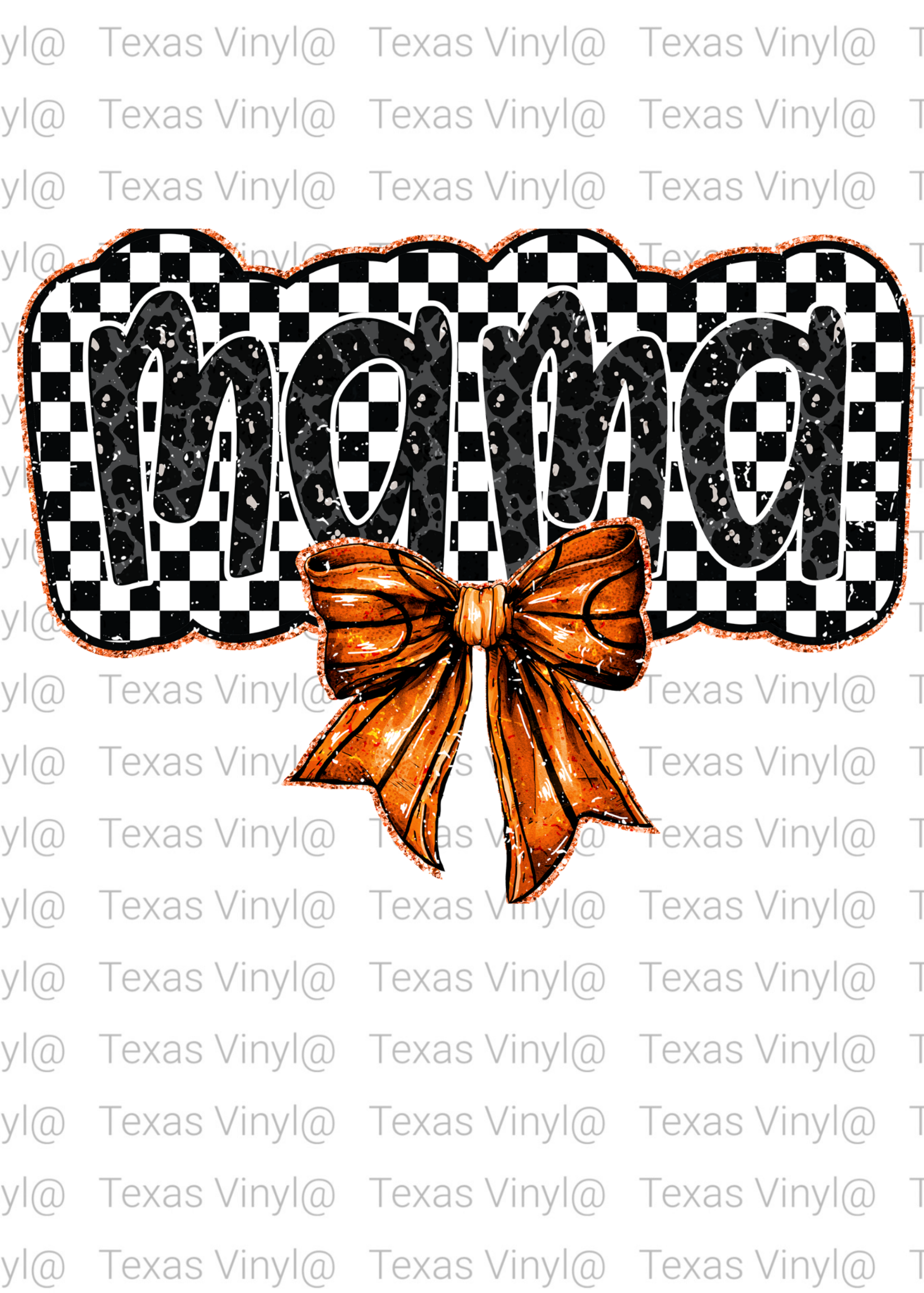 Mama with BasketBall Bow Transfer