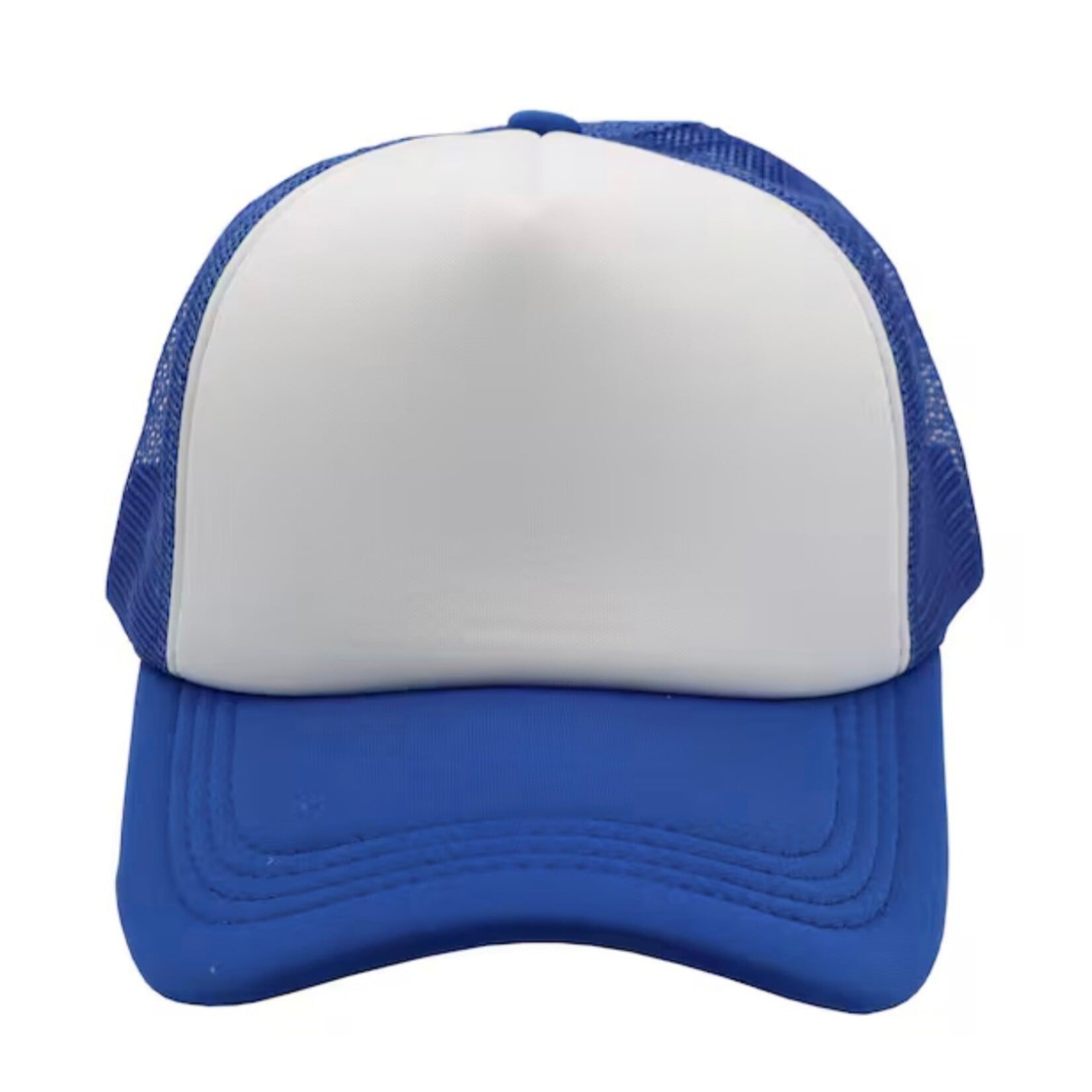 Trucker Cap - Foam -White & Blue