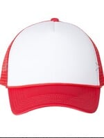 Trucker Cap - Foam -White& Red