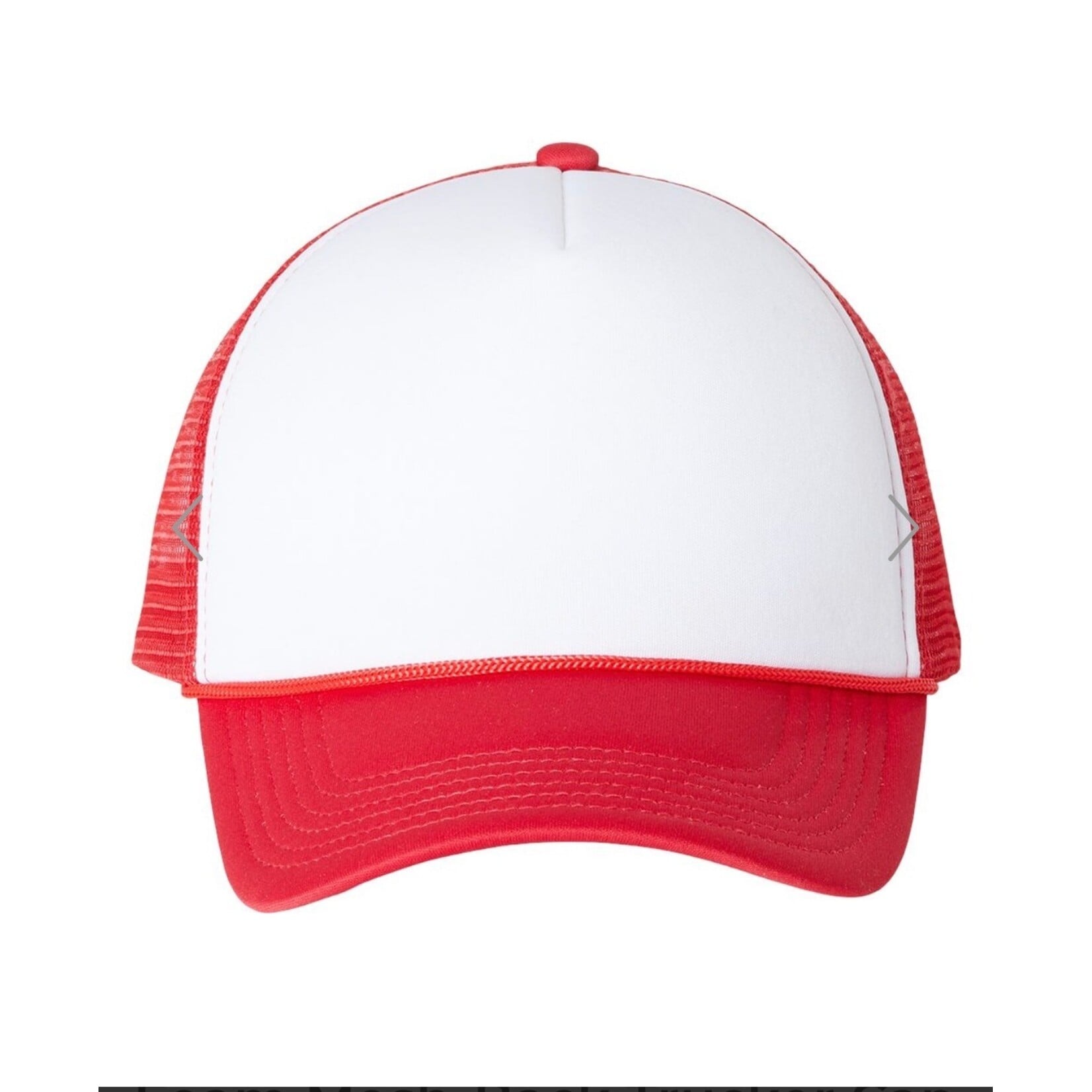 Trucker Cap - Foam -White& Red