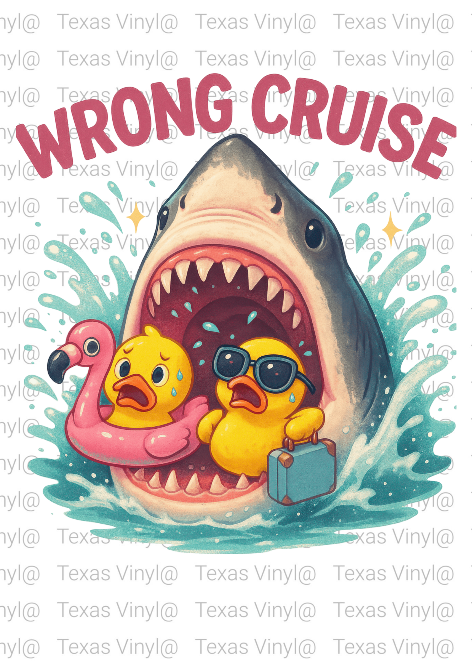 Wrong Cruise - Transfer Direct to Film Large
