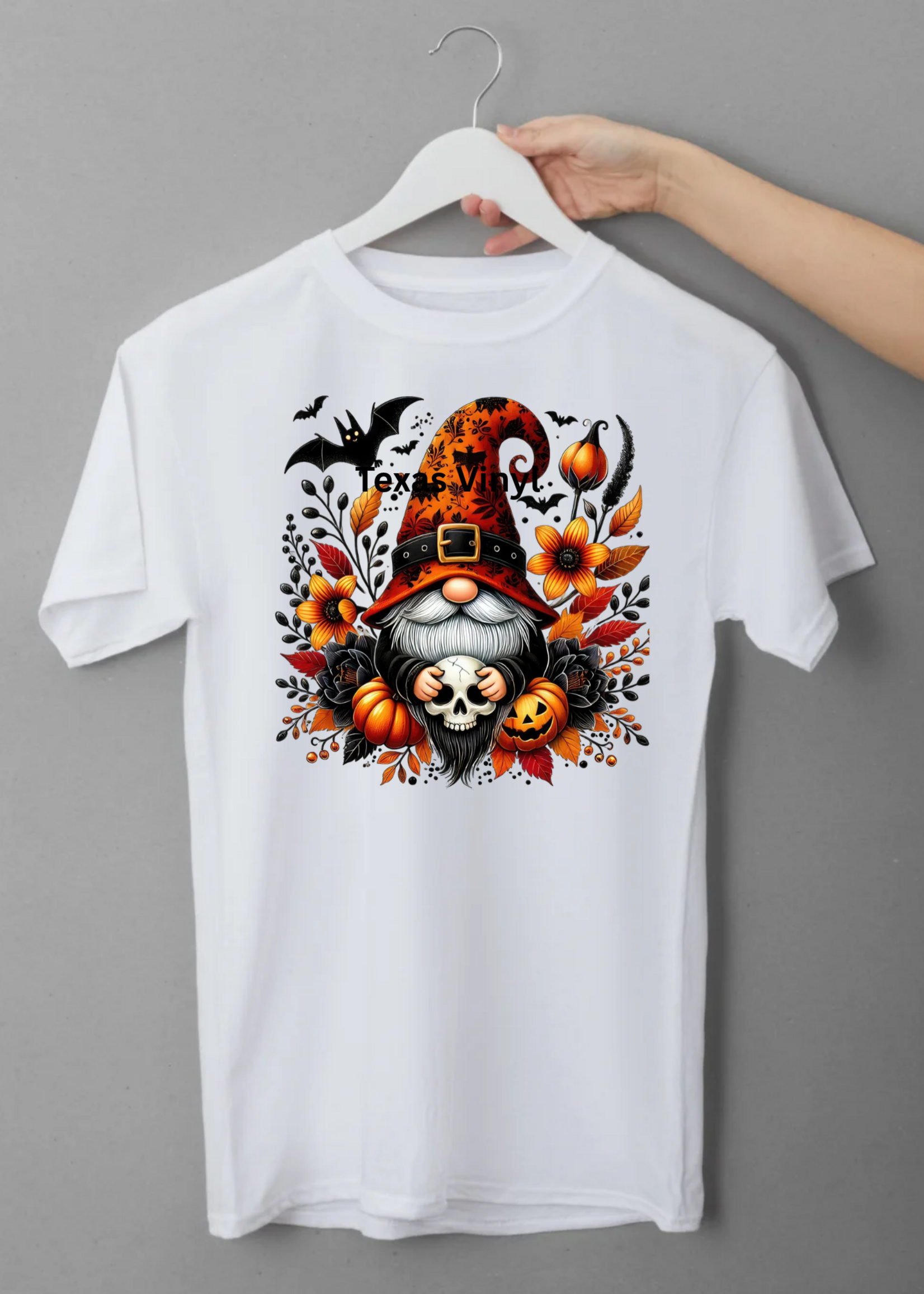 Halloween Gnome with Skull and Bats - Direct To Film