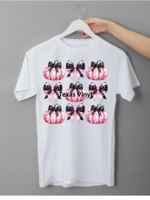 Halloween Pink Pumpkins with Black Bow - Direct To Film Transfer