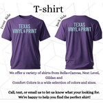T Shirts - Bella Canvas, Gildan,  Comfort Colors, Next Level