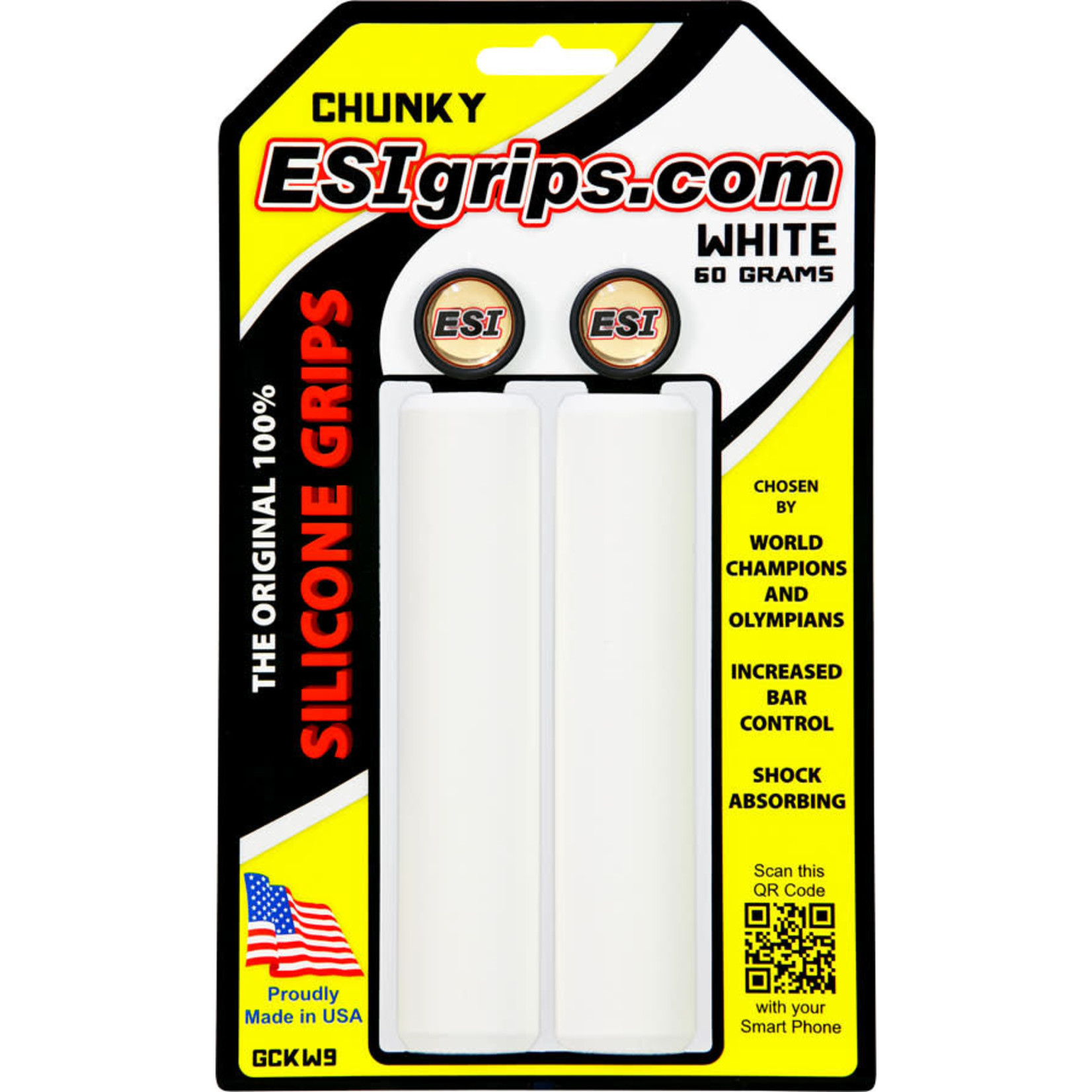 ESI ESI 32mm Chunky Silicone Grips: White
