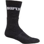 Surly Surly Tall Logo Wool Socks - 8 inch, Black, Large