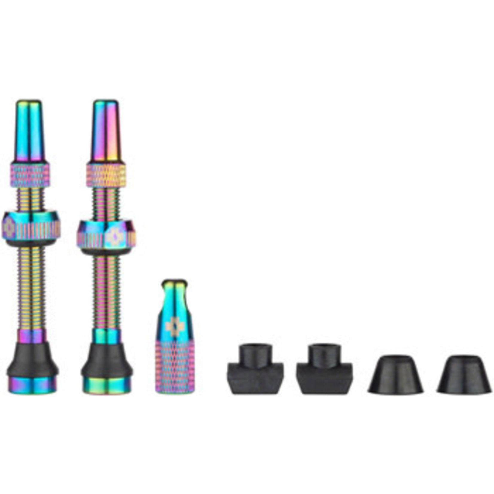 Muc-Off Muc-Off Tubeless Valve Kit - Iridescent, Fits Road and Mountain, 44mm