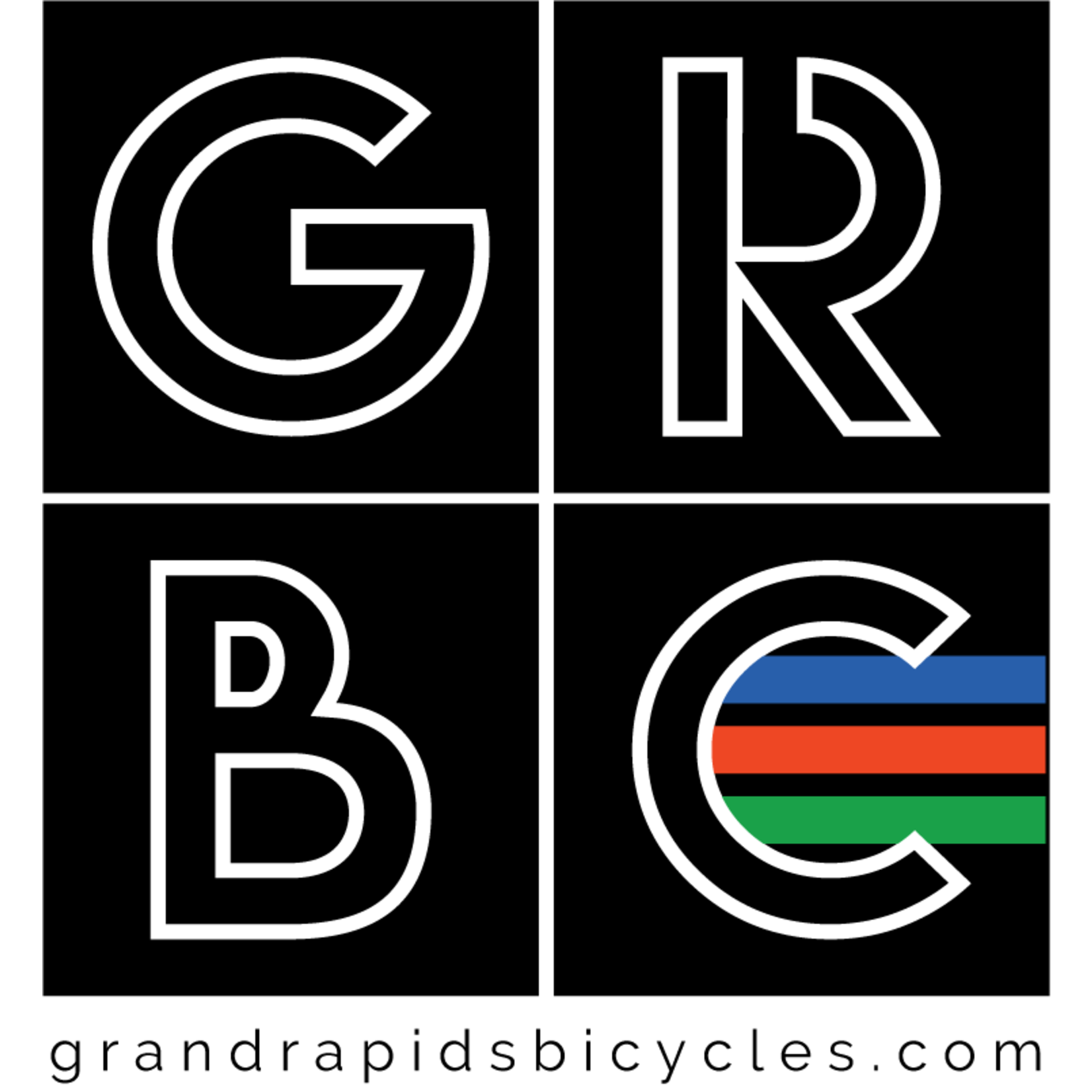 GRBC GRBC Block Vinyl Cut Sticker