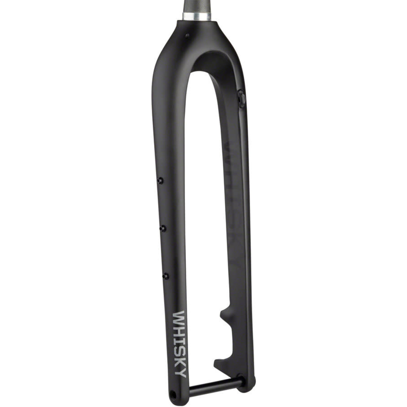 Whisky Parts Co. WHISKY No.9 MTN Boost LT Fork - 29", Post Mount Disc, 15 x 110 mm, 1.5" Tapered Carbon Steerer, Matte Black w/3 pack mounts