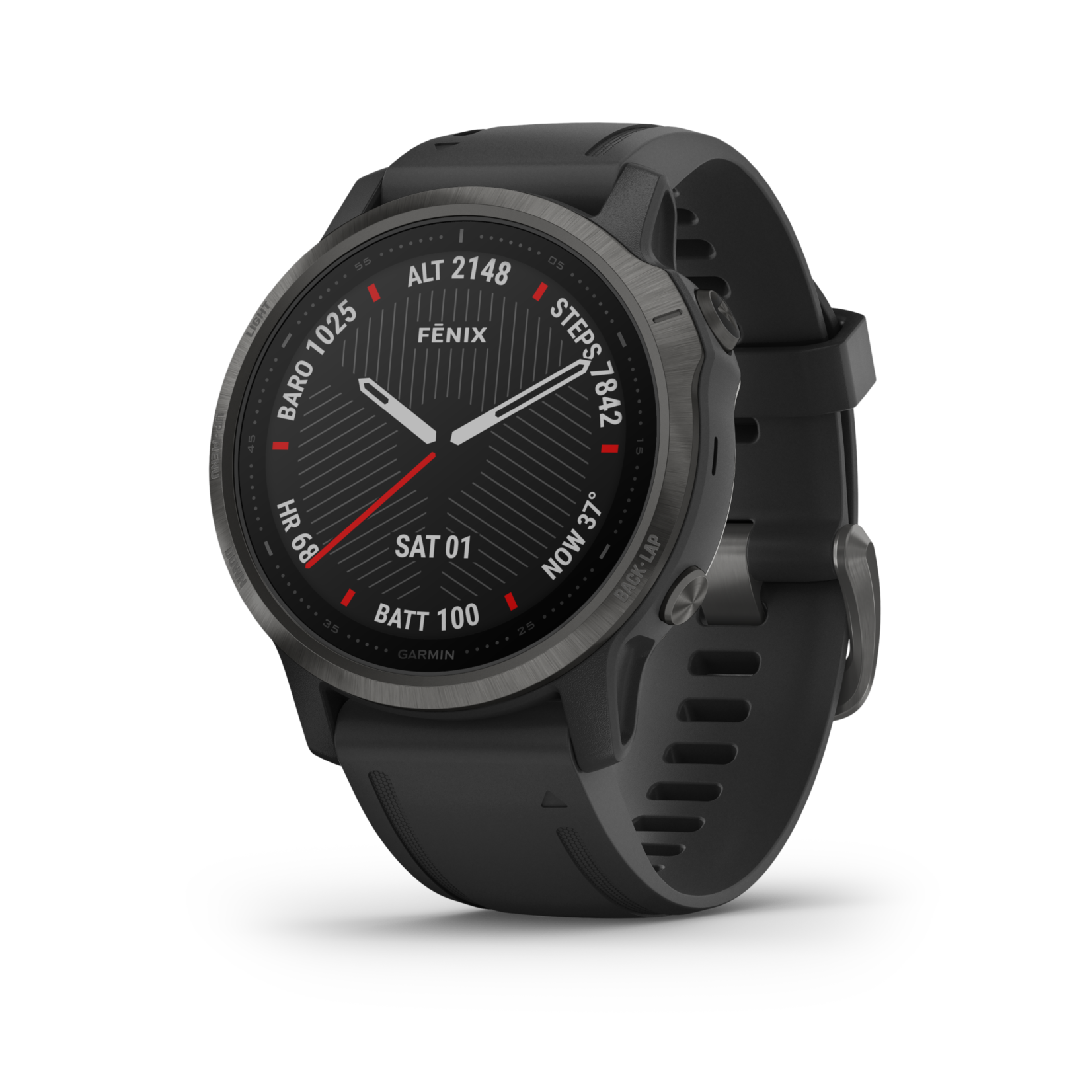 Garmin Garmin Fenix 6 Sapphire Gray w/Black Band 47mm