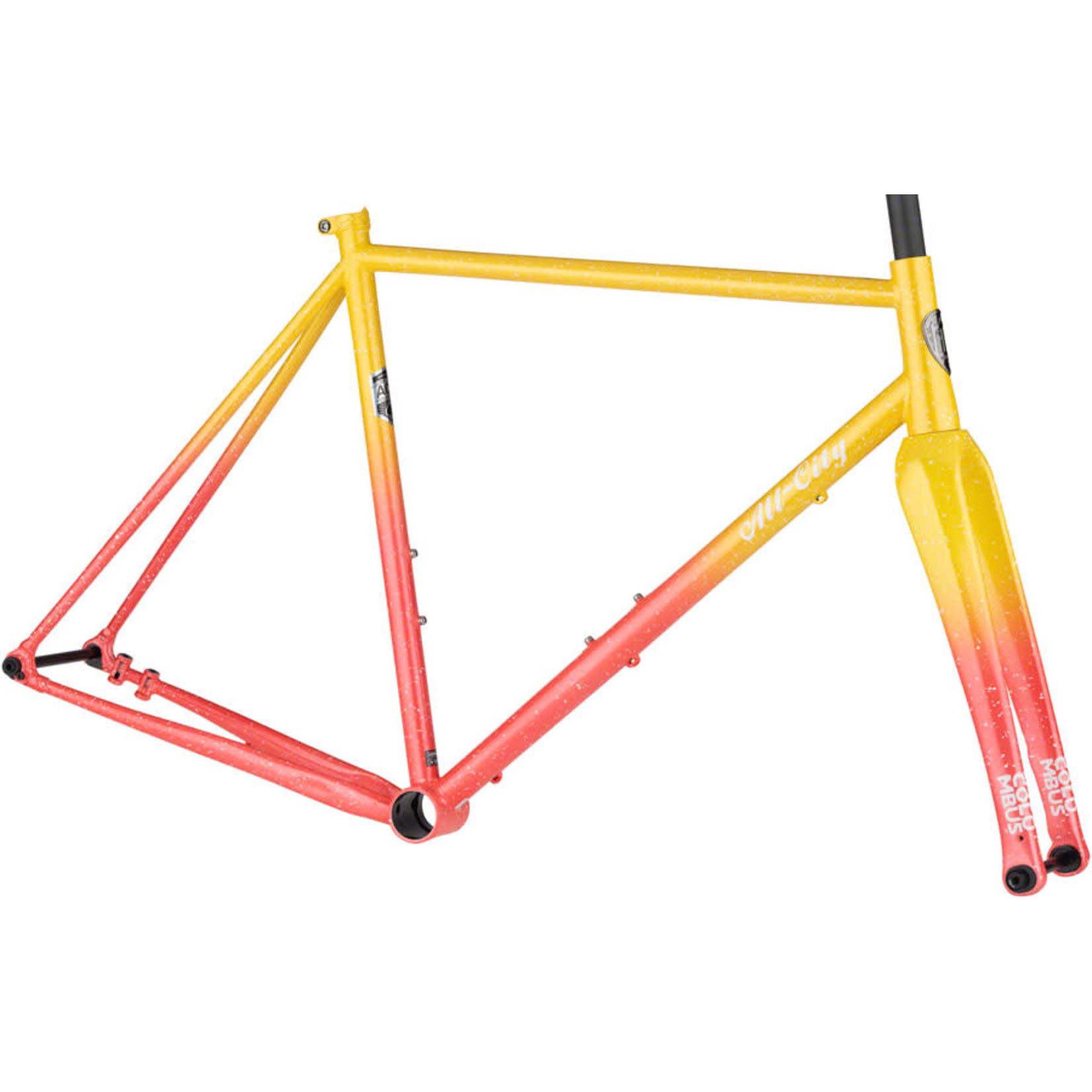 All-City All-City Nature Cross Single Speed Frameset - 700c, Steel, Pink Lemonade, 52cm