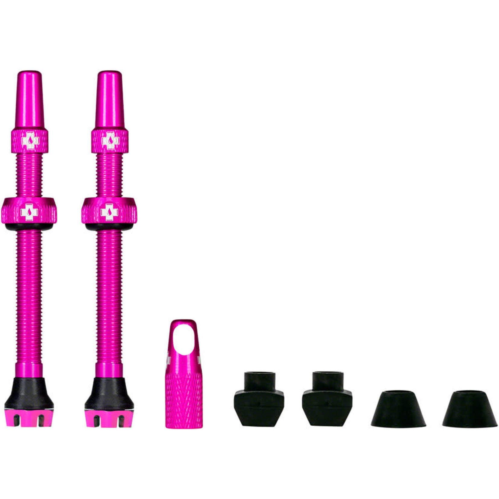 Muc-Off Muc-Off V2 Tubeless Valve Kit - Pink, 44mm, Pair