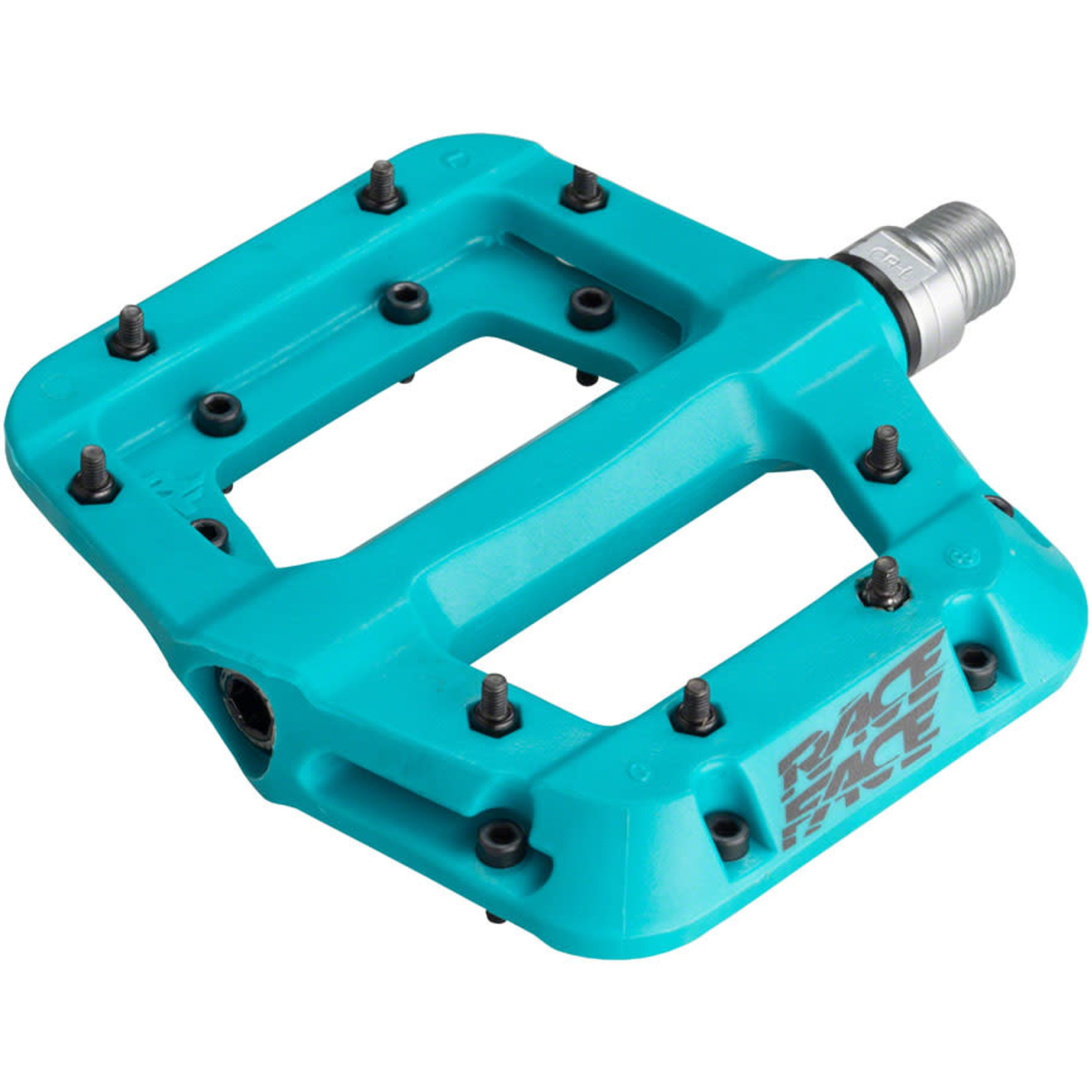 RaceFace RaceFace Chester Pedals - Platform, Composite, 9/16",Turquoise, Replaceable Pins