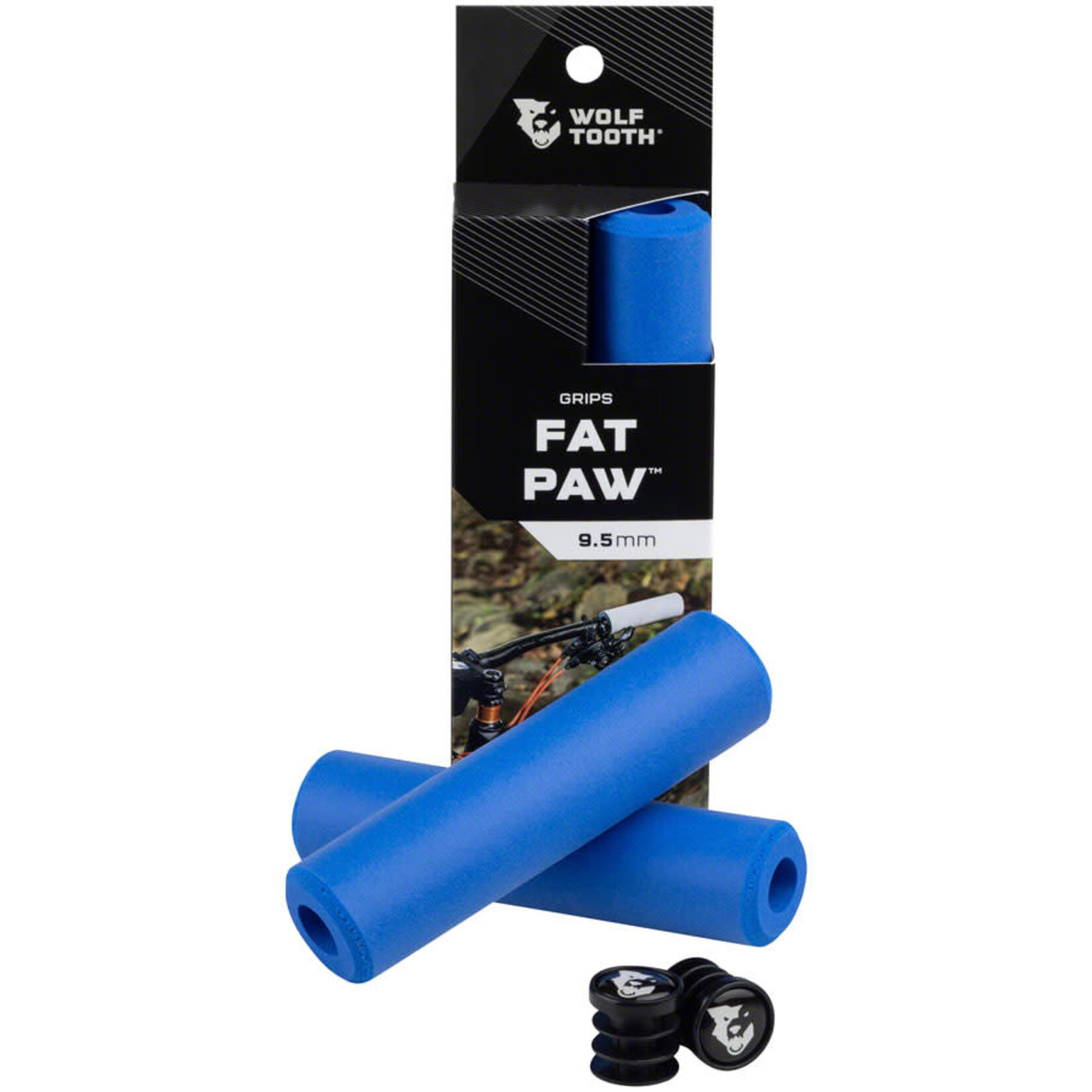 Wolf Tooth Components Wolf Tooth Fat Paw Grips, Blue