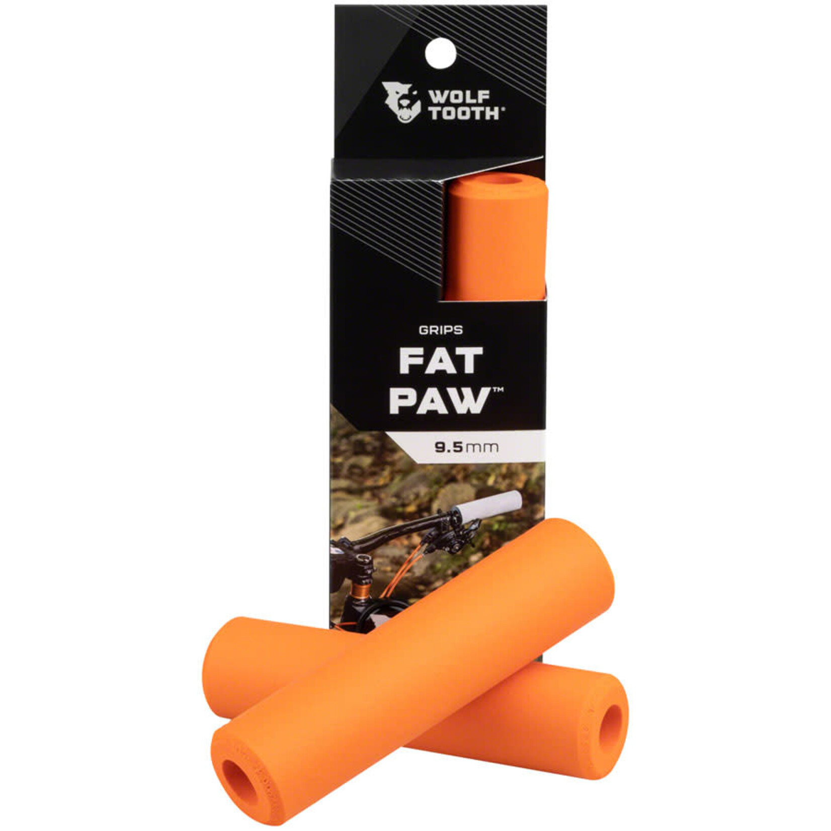 Wolf Tooth Components Wolf Tooth Fat Paw Grips, Orange