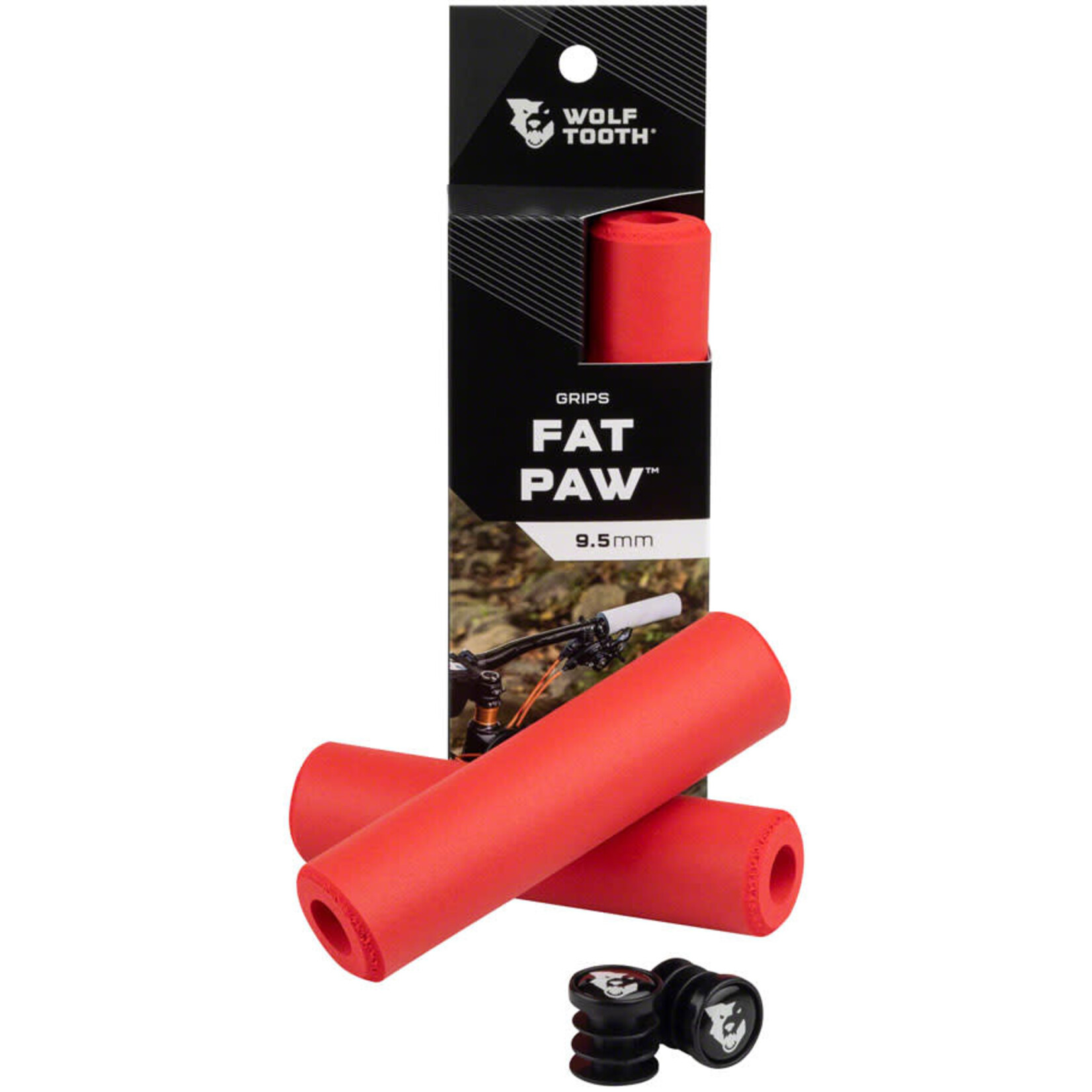 Wolf Tooth Components Wolf Tooth Fat Paw Grips - Red